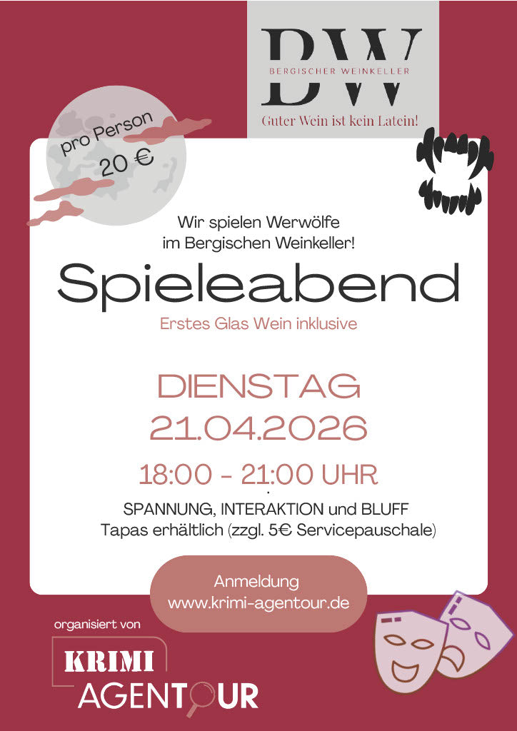 Spieleabend im Bergischem Weinkeller