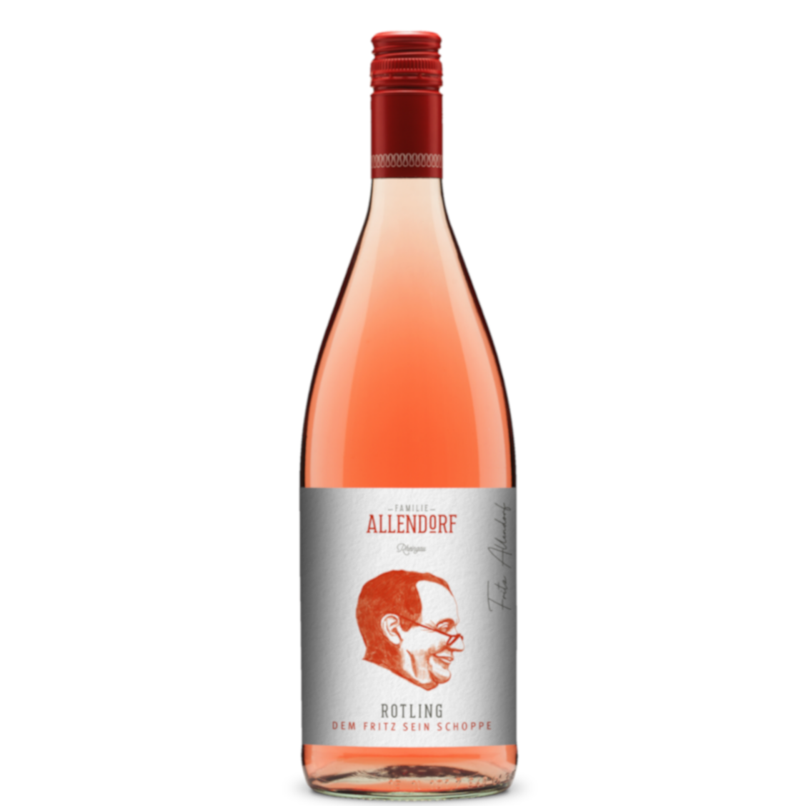 Dem Fritz sein Schoppen! von Weingut Familie Allendorf Rotling 1,0l Feinherb