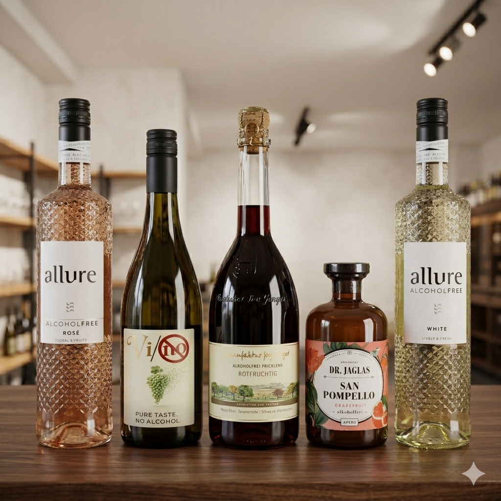 Probierpaket Alkoholfrei - ideal für Schwangere / in der Schwangerschaft - Bergischer Weinkeller