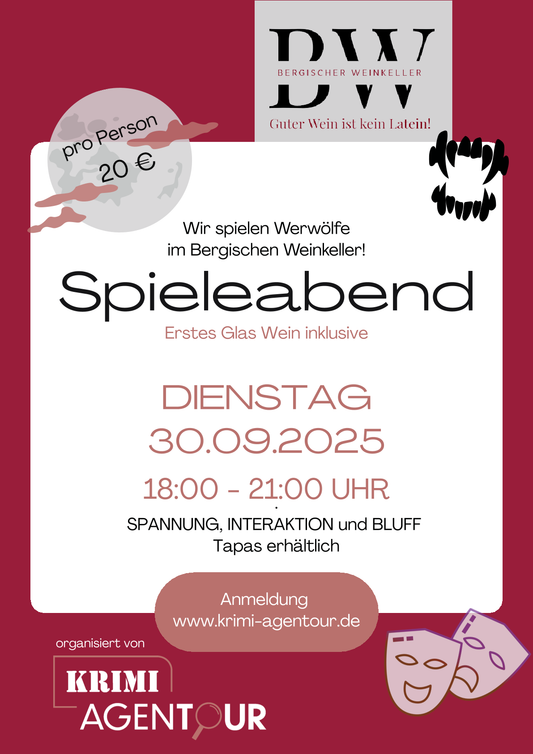 Spieleabend im Bergischem Weinkeller 30.09.2025