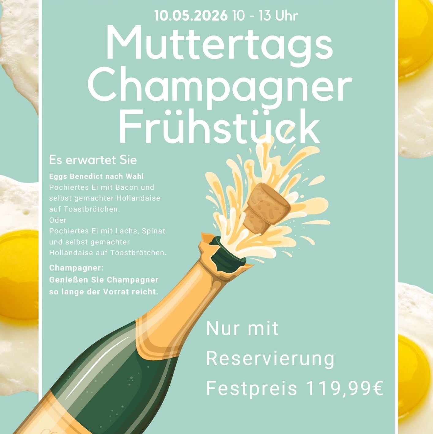 Muttertags Champagner Frühstück 10.05.2026